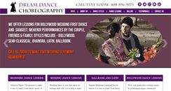 Desktop Screenshot of dreamdancechoreography.com