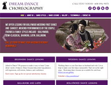 Tablet Screenshot of dreamdancechoreography.com
